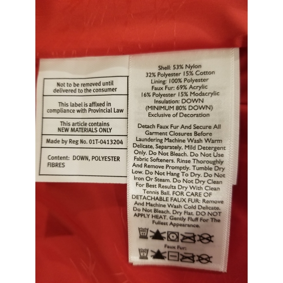 New Eddie Bauer Down Vest with Fur Hood - Picture 4 of 4